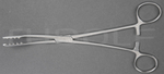 RU 3801-22 / Polypus and Dressing Forceps Ulrich, Curved, with Ratchet, 22 cm
/8 3/4"