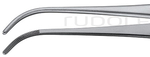 RU 4041-12 / Pinza De Disección Semken, Curva, 1 mm, 12,5 cm