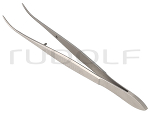 RU 4251-10 / Atraumatic Forceps, Delicate, Slightly Curved, 10 cm - 4"