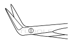 RU 1771-60R / Micro Scissors Streamline, Sh/Sh, Angeld 60°, Blade 10mm
, W/O. Ball, 18cm
, 7"