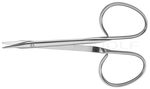 RU 2477-03 / Eye Scissors, Bl/Bl, Cvd. 9,5 cm, 3,75"