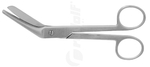 RU 2050-14 / Scissors Braun-Stadler, Bl/Bl, Angled 14 cm, 5,5"