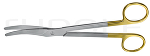 RU 2087-19 / Episiotomy Scissors, Bl/Bl, Cvd. Sl., TC 19 cm, 7,5"