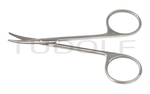 RU 2572-11 / Strabismus Scissors, Curved Blunt/Blunt, 11.5 cm