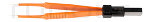 HF510-051 / Bipolar Forceps, Flat Plug, Str., 11cm
 4 1/4", 0,25mm
, Non-Stick