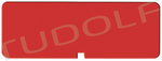 CS950-053 / Plaque D'identification, Rouge Sans Gravure