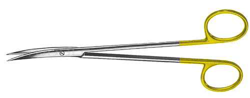 RU 1338-18 / Scissors Metzenb.-Fino, Sh/Sh, Cvd., TC 18 cm, 7"
